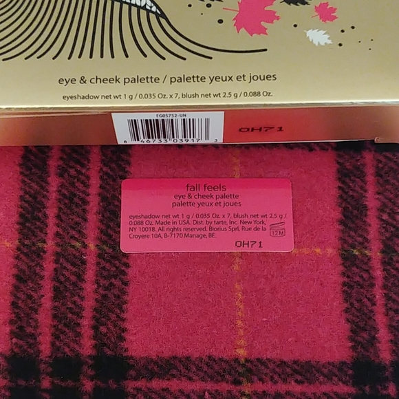 💝FIRM! NWT TARTE FALL FEELS EYESHADOW PALETTE LIMITED EDITION - Picture 6 of 10